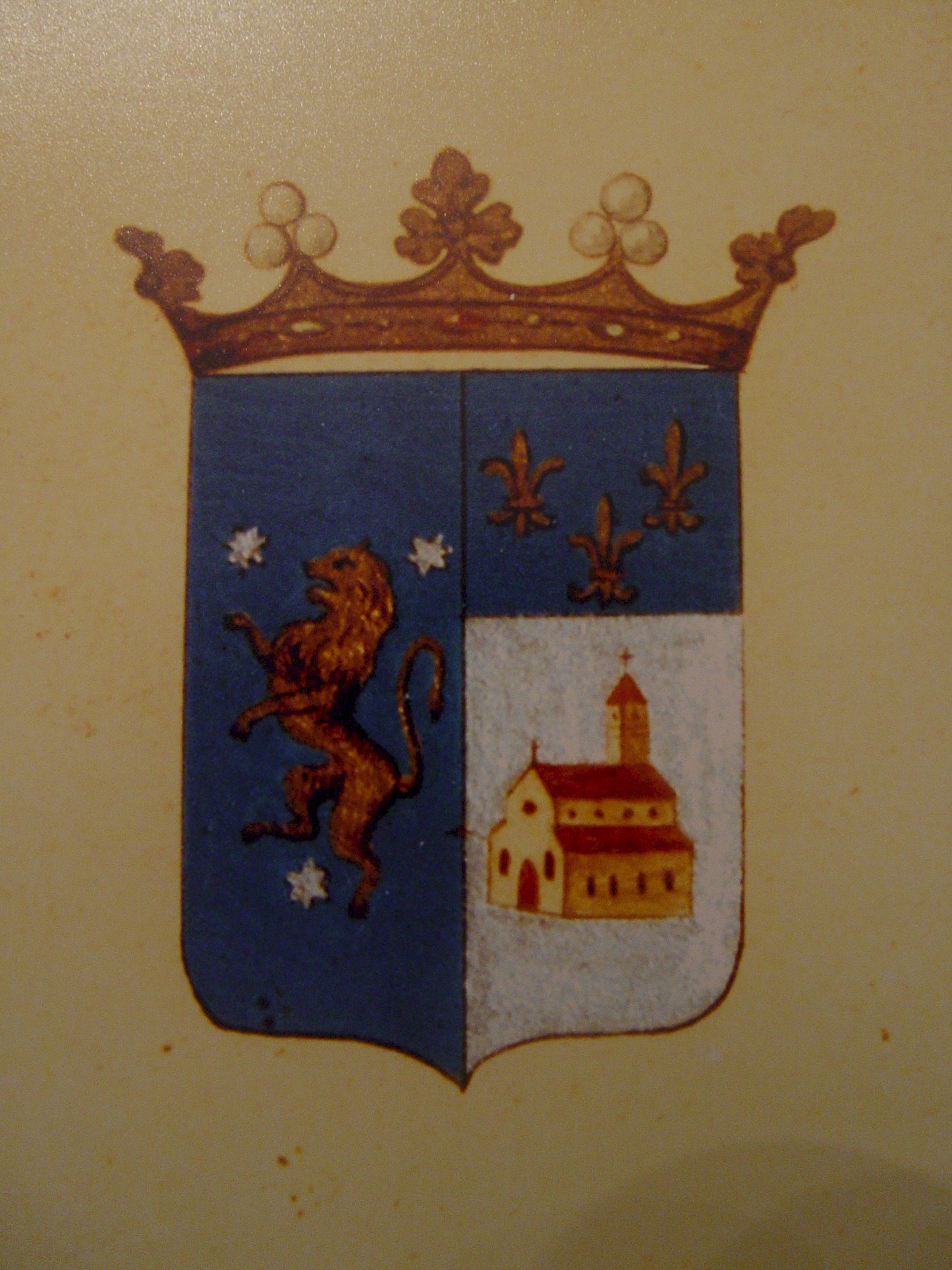 Fig. 1 - Stemma araldico del casato Orgeglia di Novello